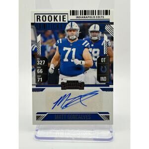 2024 Panini Contenders Matt Goncalves Rookie Ticket Auto Indianapolis Colts